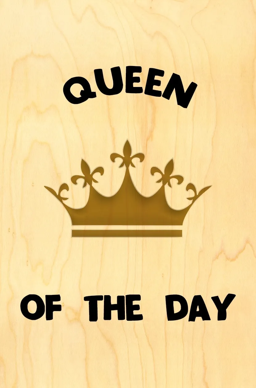 hironwoods-happy-birthday-queen-carte-anniversaire-bois image 1