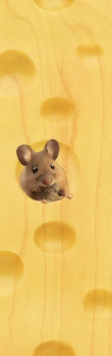 hironwoods-marque-pages-souris-fromage-marque-page-bois image 1