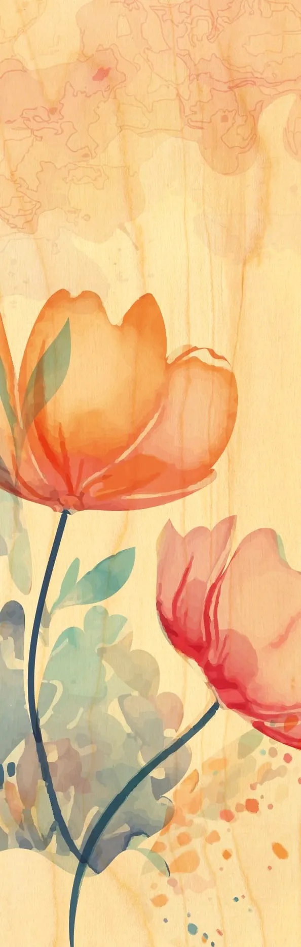 hironwoods-aquarelle-marque-page-bois image 1