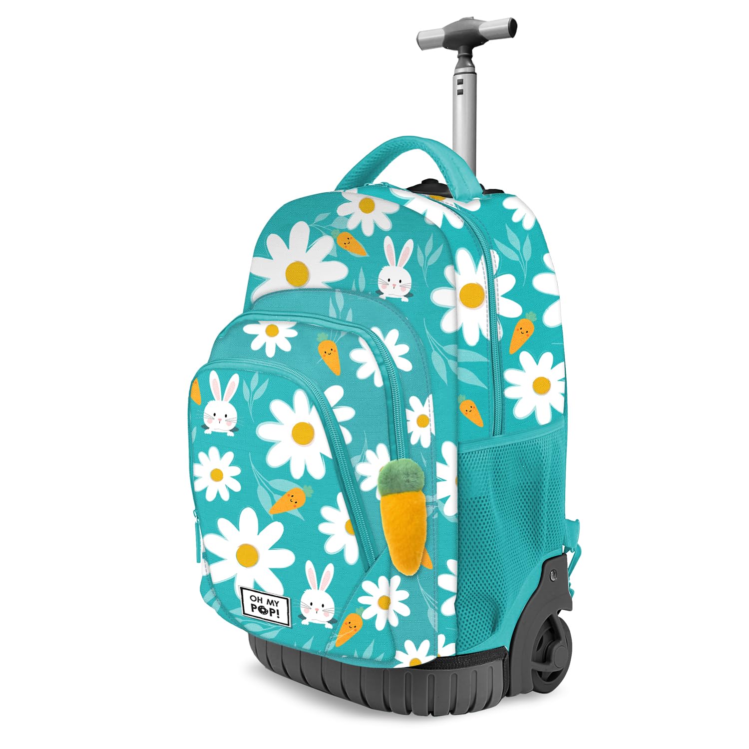 oh-my-pop-blooming-sac-dos-roulettes-turquoise-39-l image 1