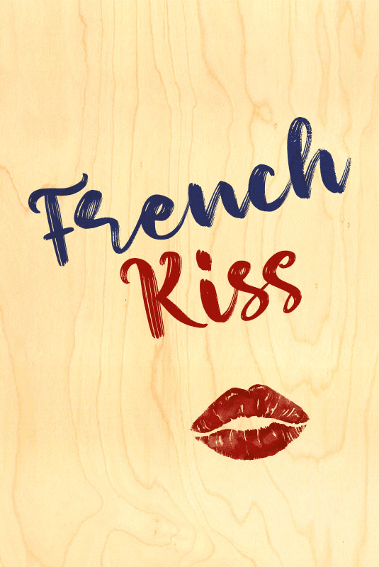 hironwoods-french-kiss-carte-bois-100x150mm image 1
