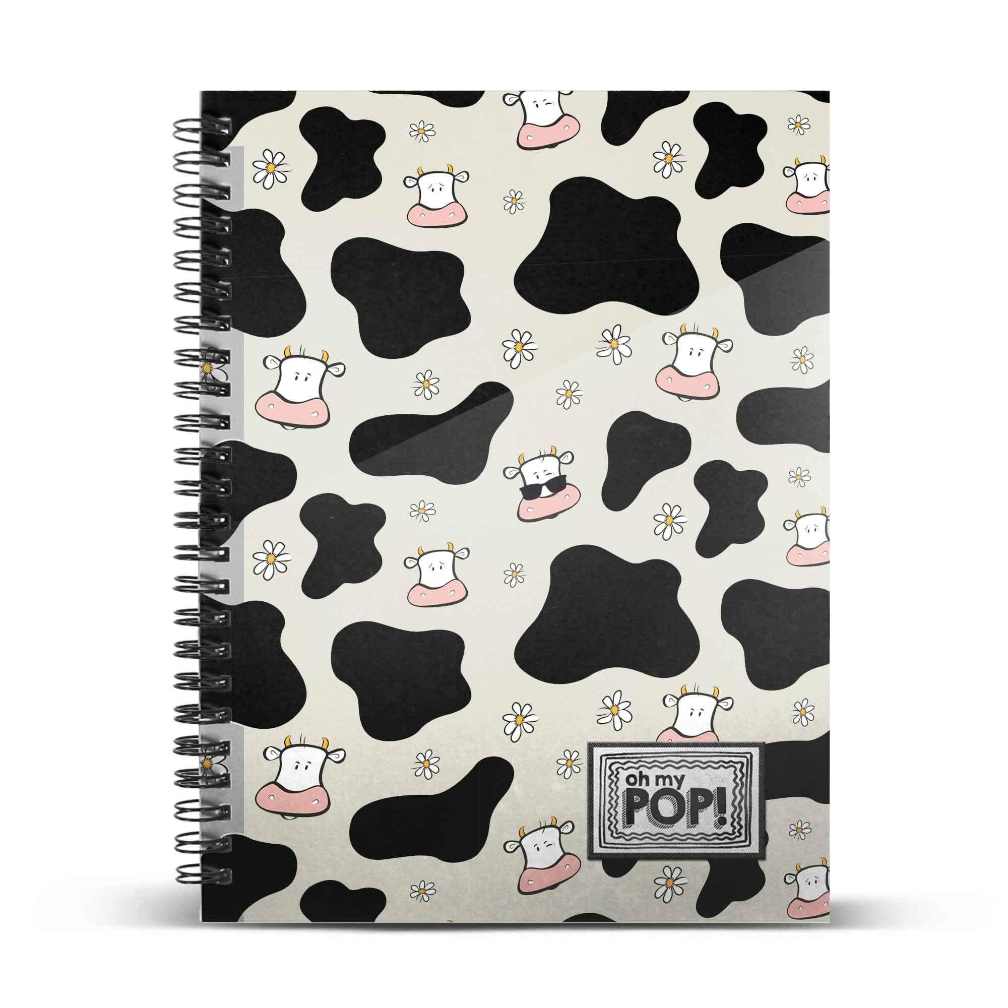 oh-my-pop-cow-cahier-a4-spirale-120-feuilles image 1