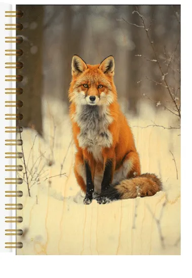 hironwoods-carnets-couverture-bois-renard-face-carnet-146x94mm image 1