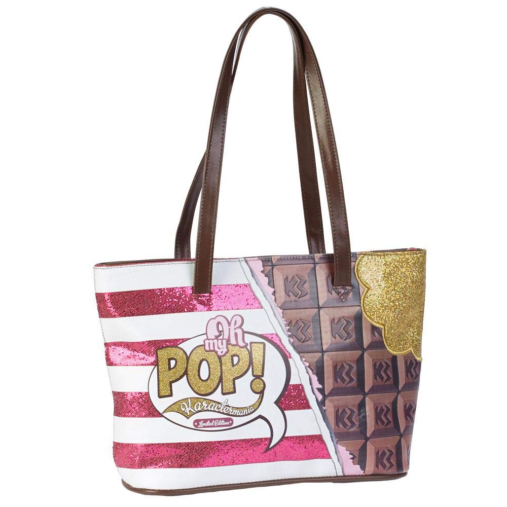 oh-my-pop-chocolat-tote-sac-fourre-tout-rose-40-cm image 1