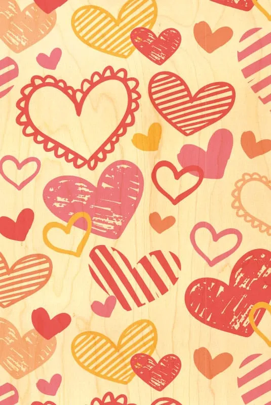 hironwoods-cartes-v-nements-coeurs-en-pluie-carte-bois-amour image 1