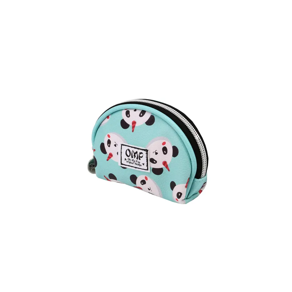oh-my-pop-coin-purses-ovale-porte-monnaie-turquoise-zipp image 1