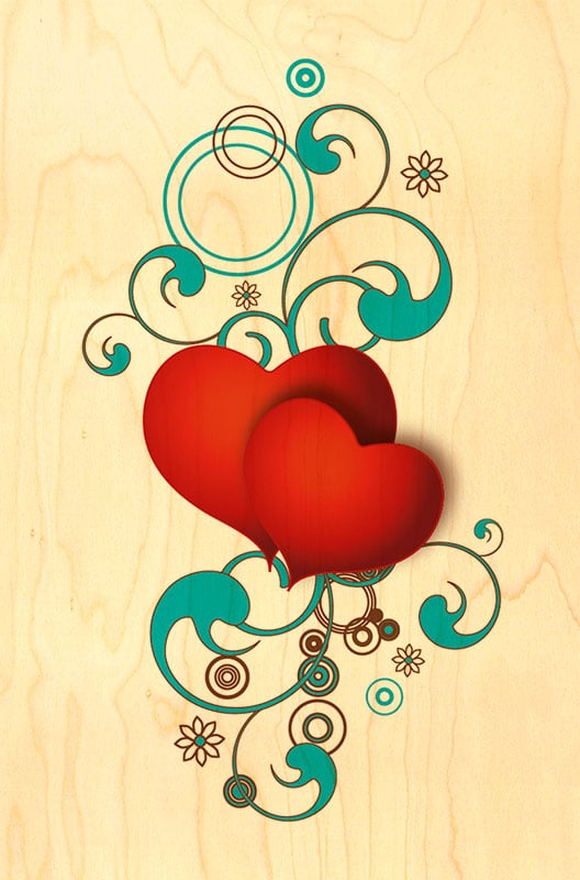 hironwoods-2-coeurs-li-s-carte-bois-amour-100x150mm image 1