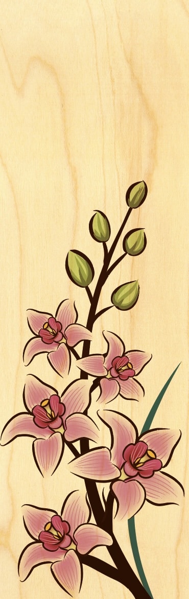 hironwoods-lys-marque-page-bois-fleur image 1