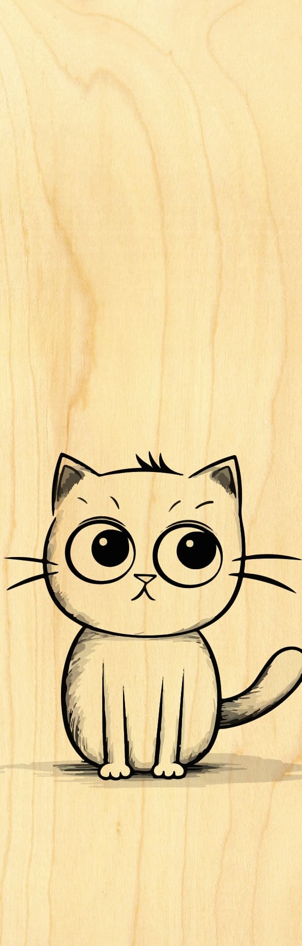 hironwoods-marque-pages-charles-marque-page-bois-chat image 1