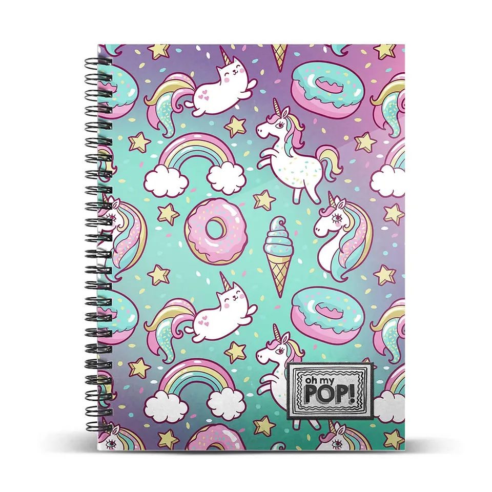 oh-my-pop-dream-cahier-spirale-a5-quadrill-120-feuilles image 1