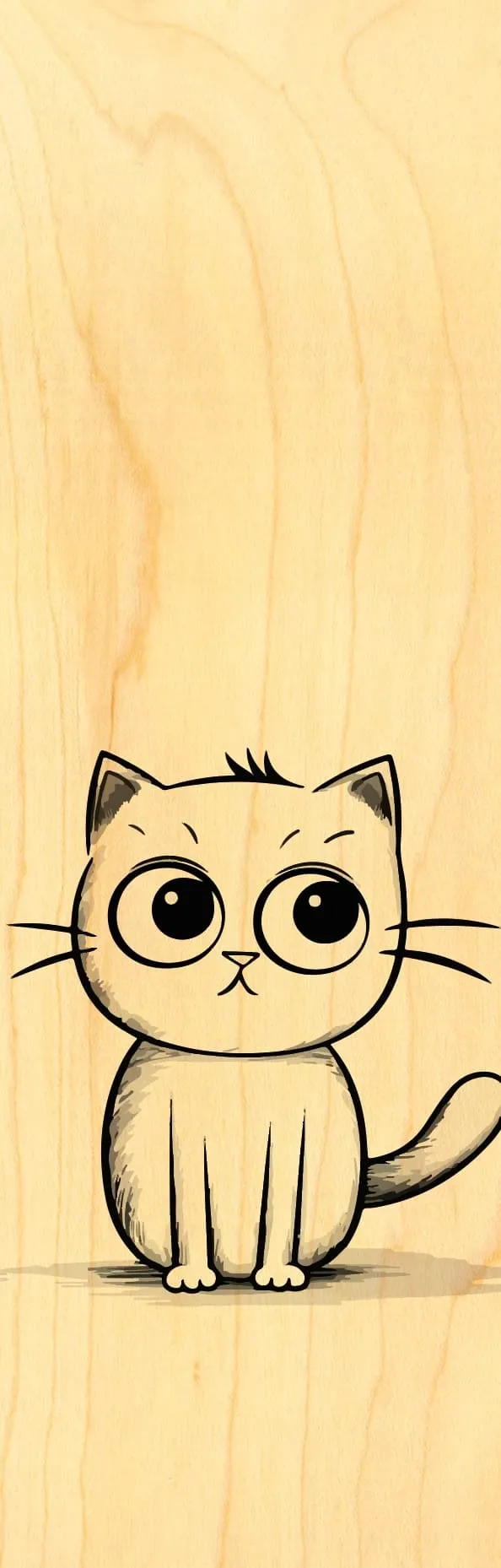 hironwoods-marque-pages-charles-marque-page-bois-chat image 1