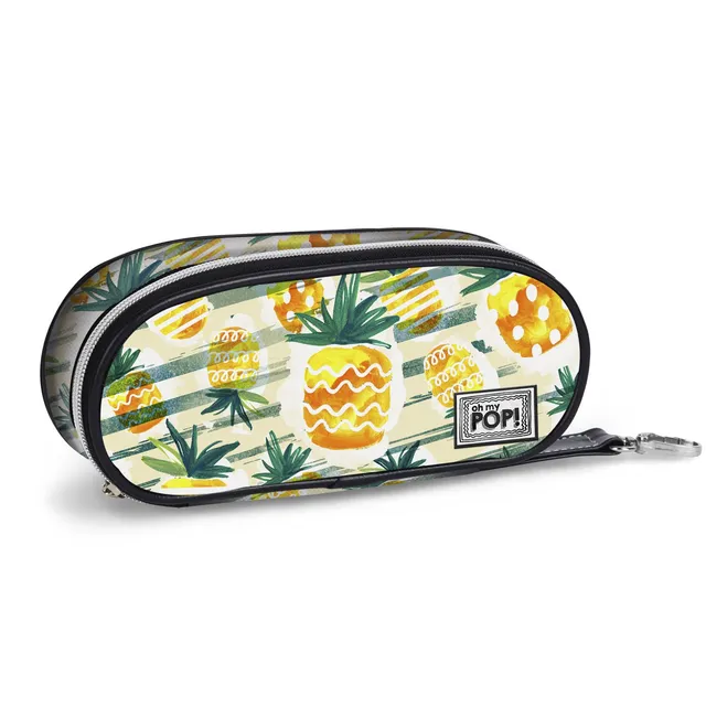 oh-my-pop-ananas-trousse-crayons-jaune-10x21-cm image 1