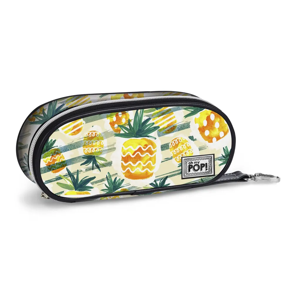 oh-my-pop-ananas-trousse-crayons-jaune-10x21-cm image 1