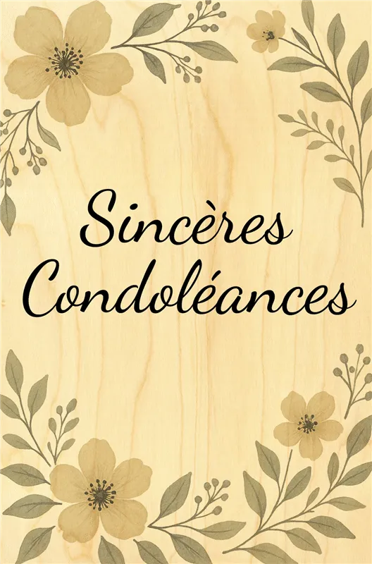 hironwoods-condol-ances-fleurs-carte-postale-bois-100x150 image 1