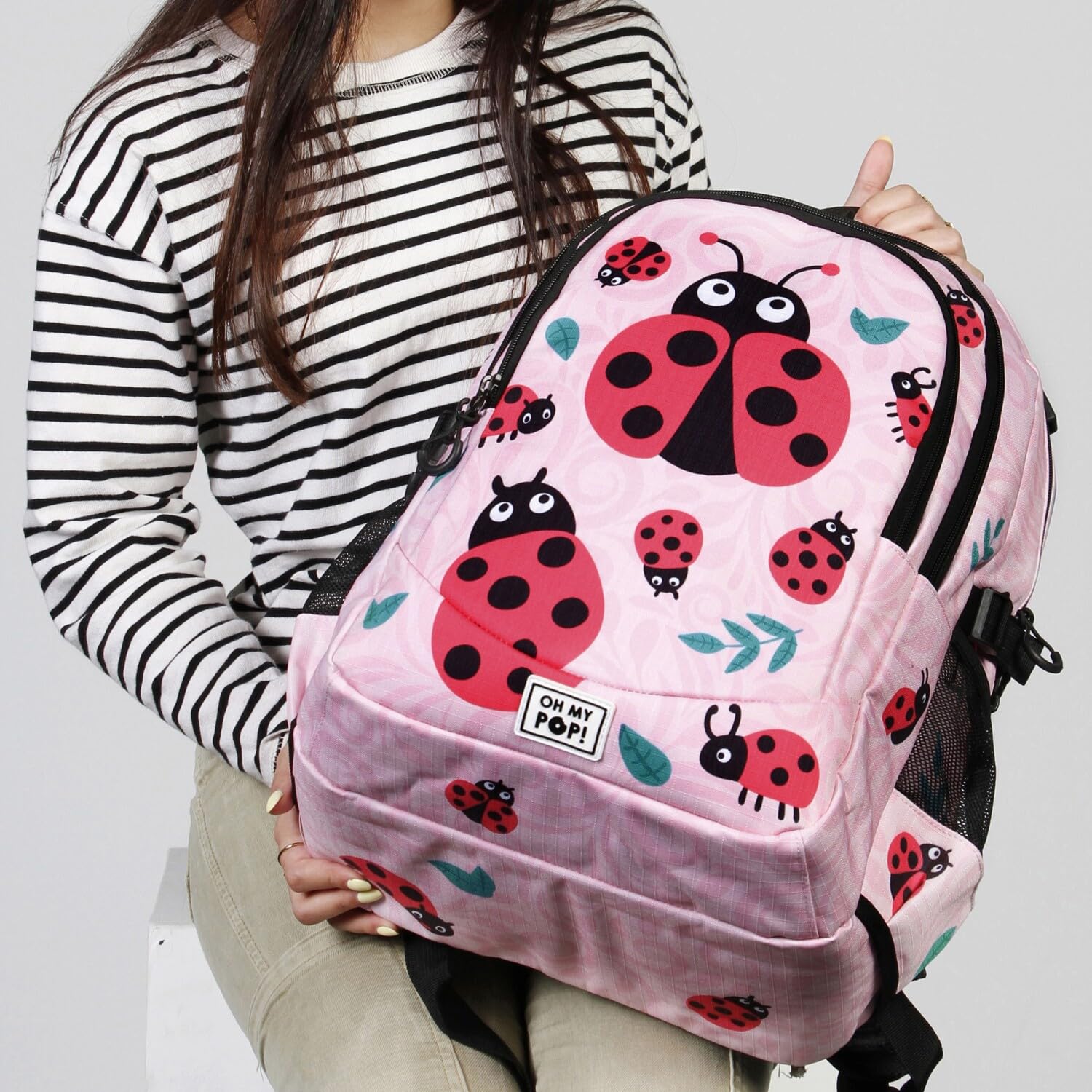oh-my-pop-ladybug-running-plus-sac-dos-rose-32-l image 6