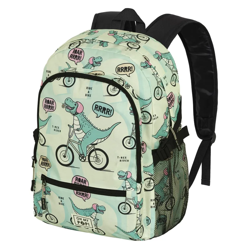 oh-my-pop-dinorrr-fight-fan-2-0-sac-dos-vert-44-cm image 1