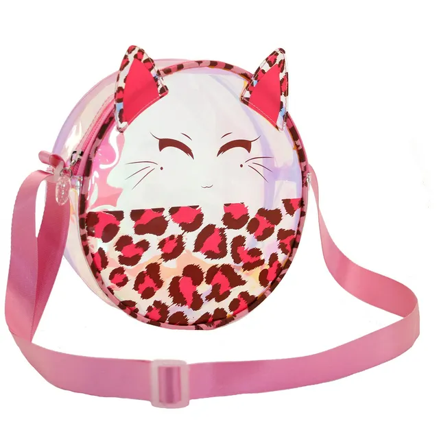 oh-my-pop-bags-feline-sac-bandouli-re-rond-rose image 1