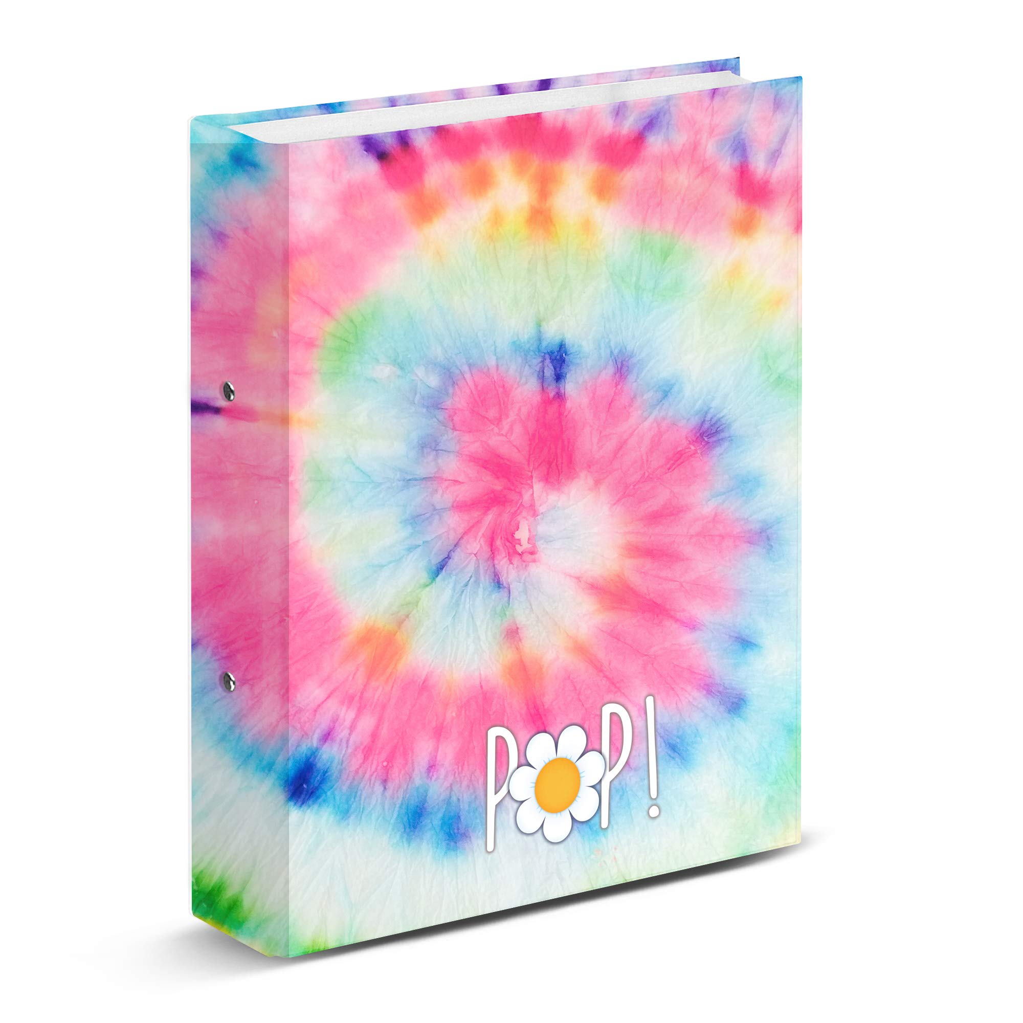 oh-my-pop-tie-dye-classeur-4-anneaux-a4-multicolore image 1