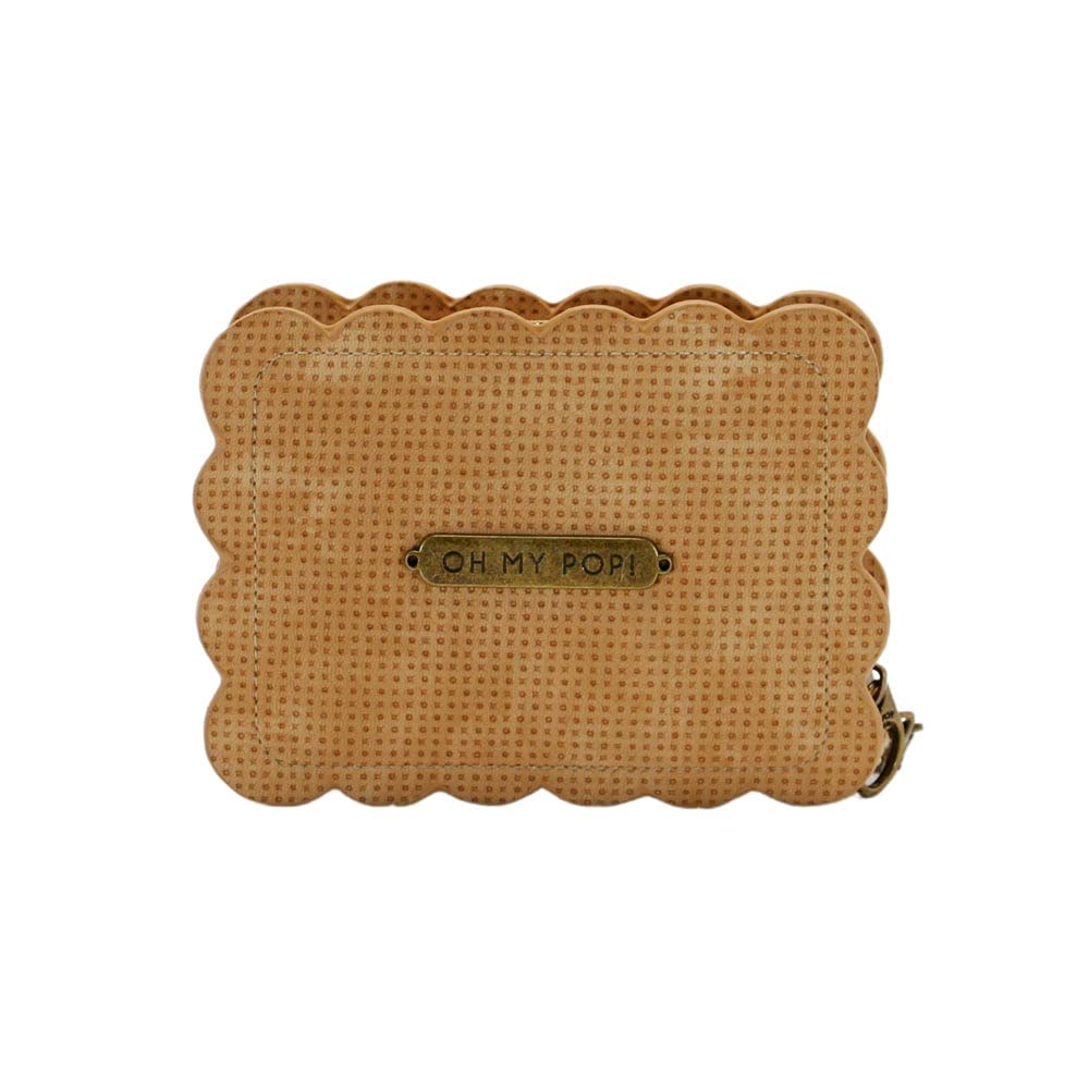 oh-my-pop-biscuit-portefeuille-petit-beige-8-cartes image 3