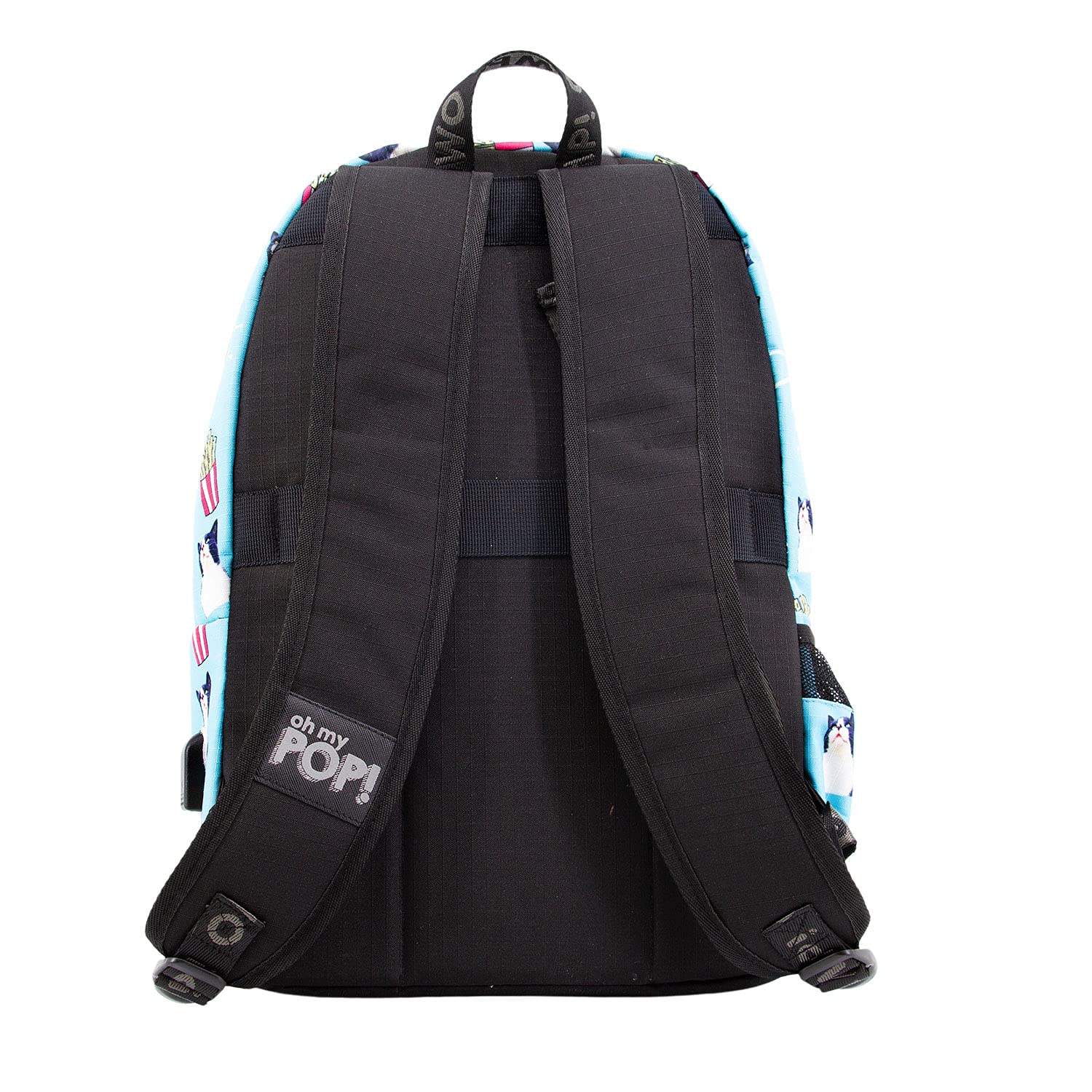 oh-my-pop-angry-cat-hs-1-3-sac-dos-turquoise-usb image 2