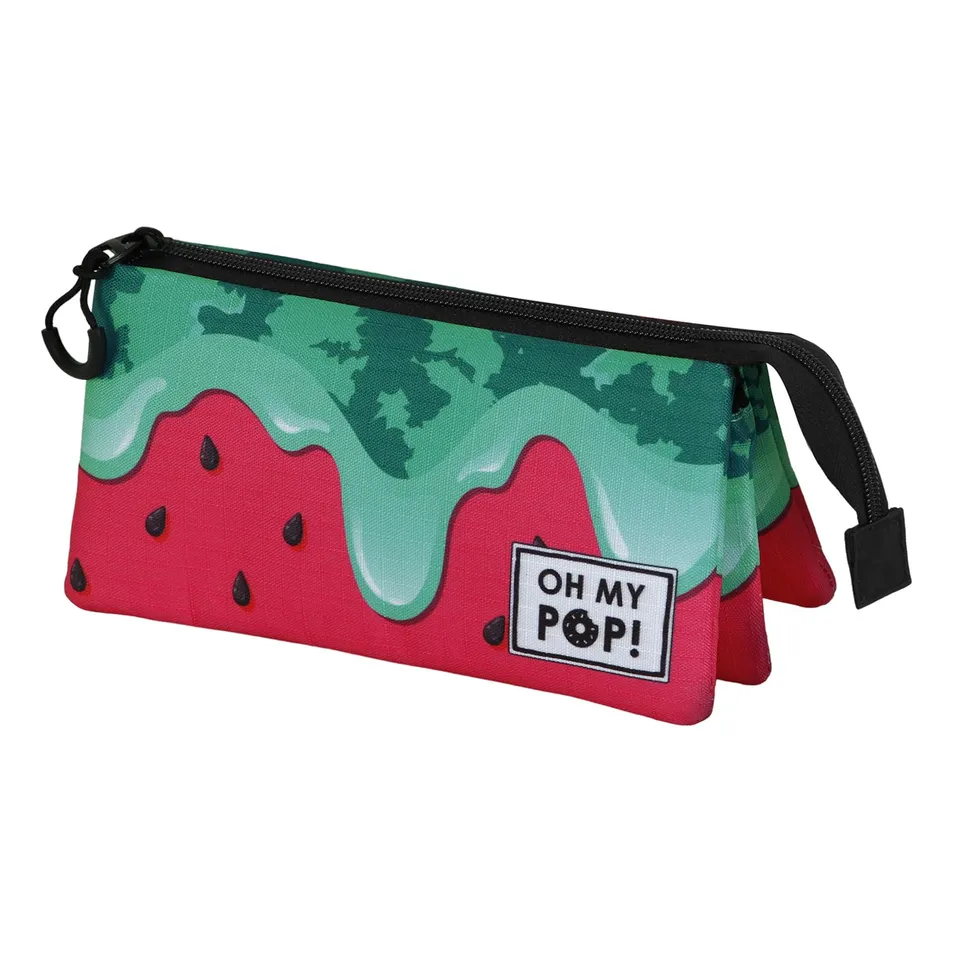 oh-my-pop-melty-melon-trousse-triple-verte-23-5-cm image 1