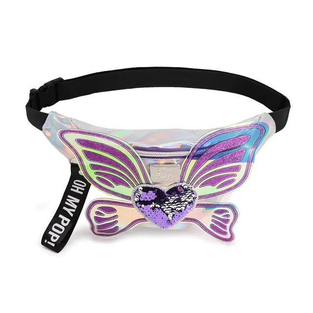oh-my-pop-ailes-sac-banane-argent-16-5-x-23-cm image 1