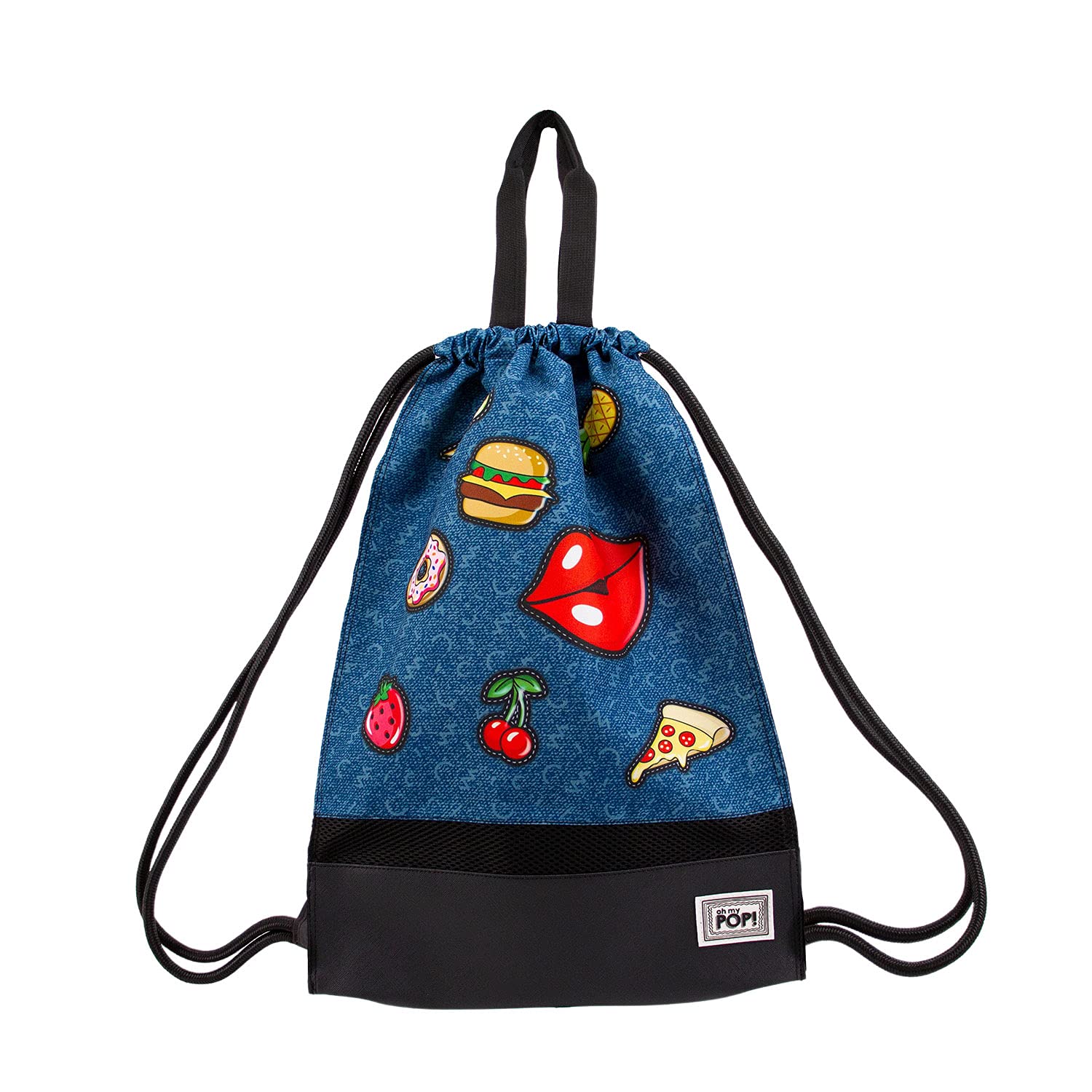 oh-my-pop-patches-sac-cordon-storm-bleu-fonc image 2