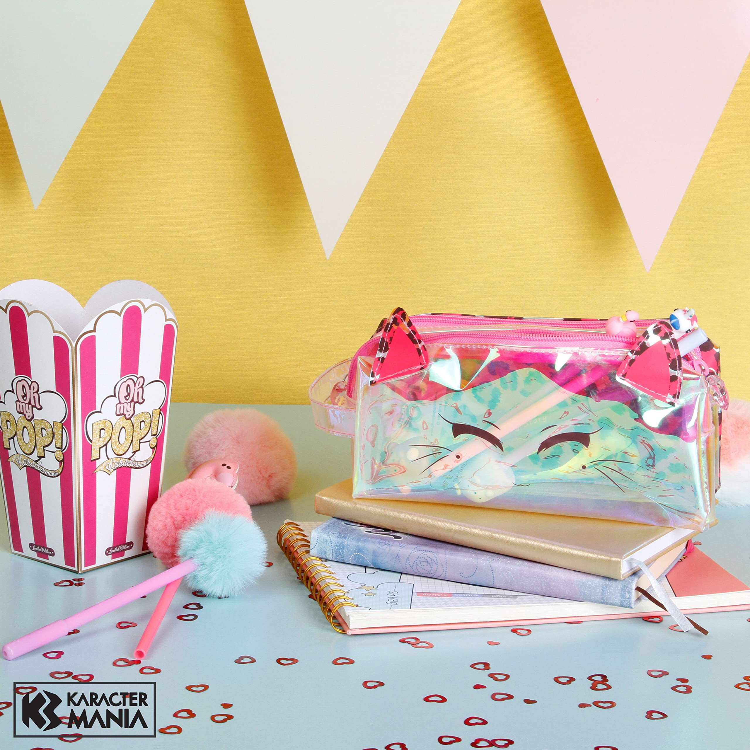 oh-my-pop-feline-trousse-laser-rose-11-x-22-cm image 4