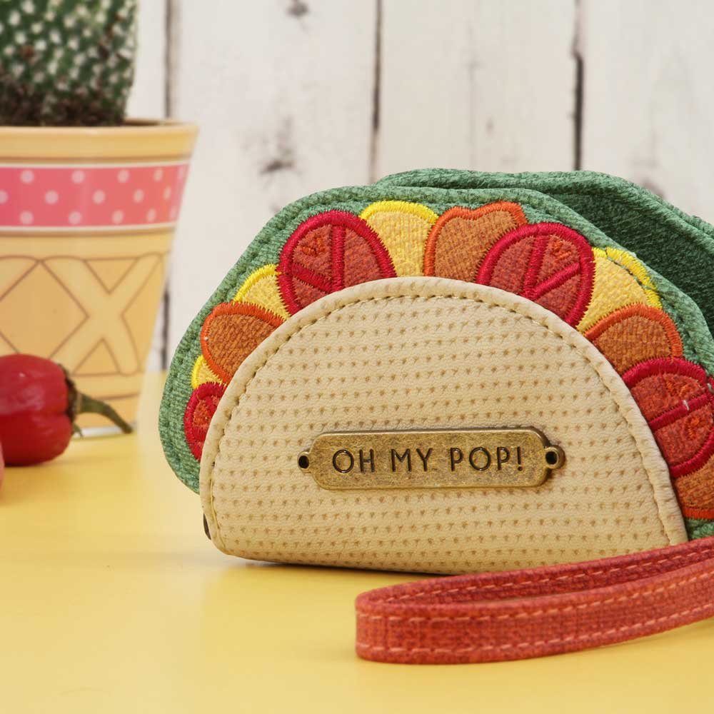 oh-my-pop-taco-porte-monnaie-beige-12-cm image 5