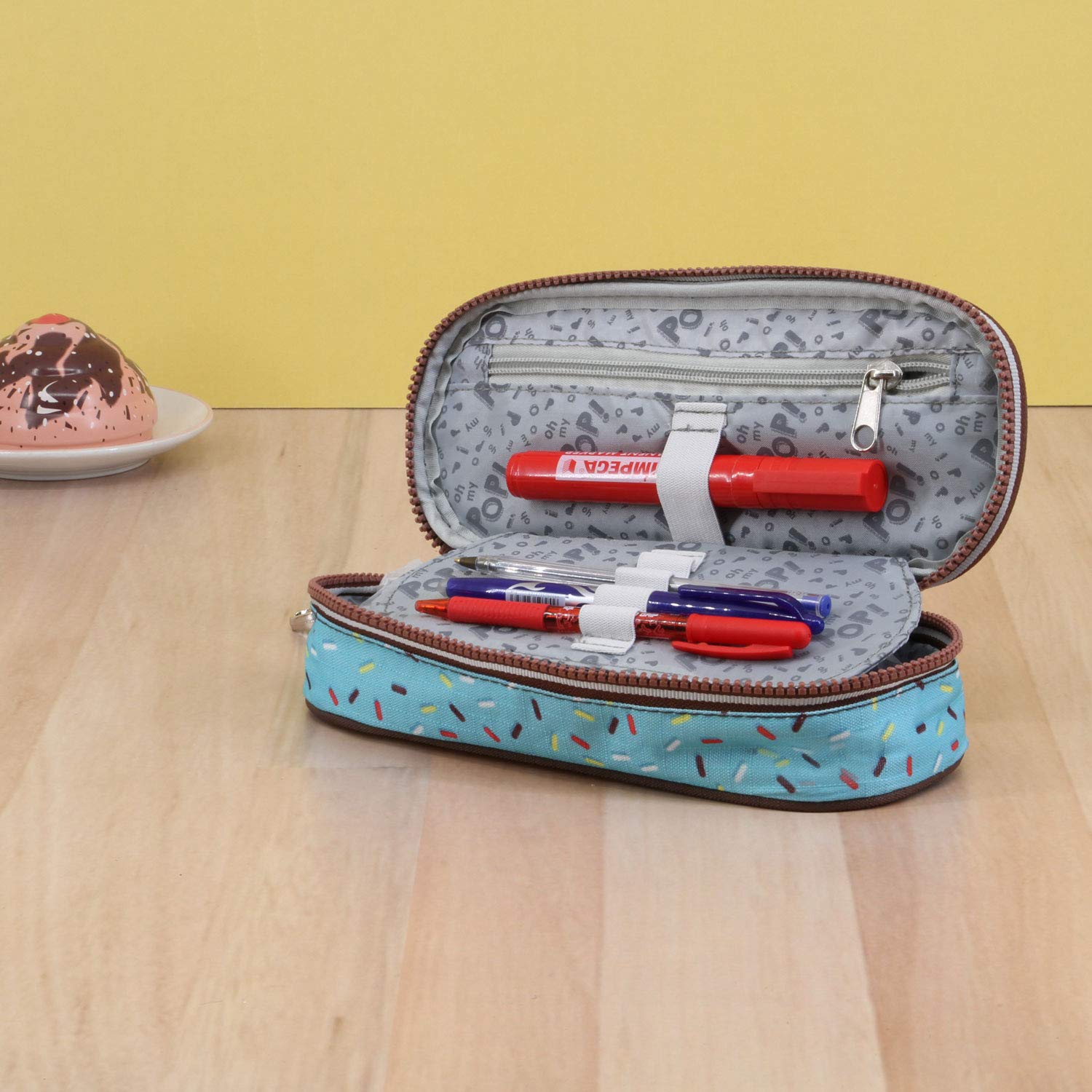 oh-my-pop-ice-cream-trousse-crayons-jaune-10x21-cm image 4