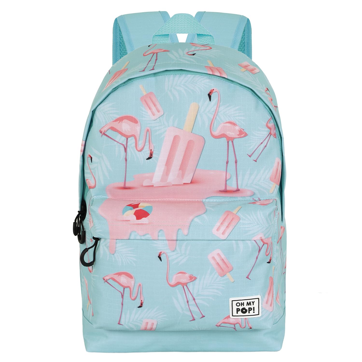 oh-my-pop-ice-flamingo-fan-2-2-sac-dos-turquoise-24-l image 2