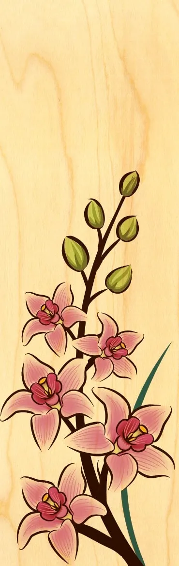 hironwoods-lys-marque-page-bois-fleur image 1