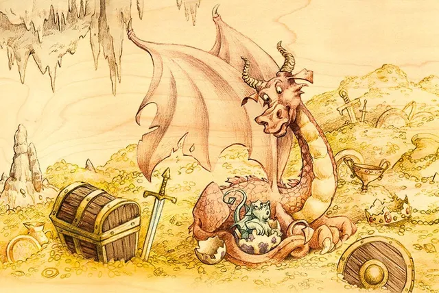 hironwoods-carte-postale-bois-dragon-100x150mm image 1