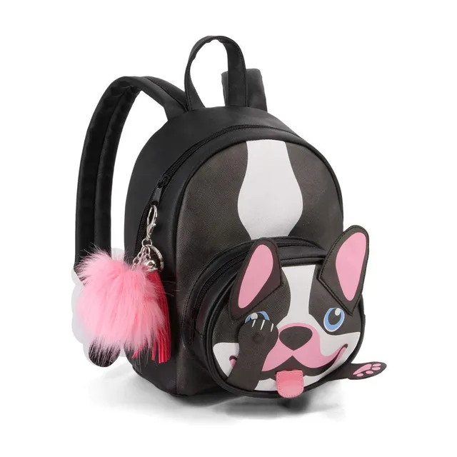 oh-my-pop-bulldog-shy-sac-dos-28-cm-noir-8-l image 1