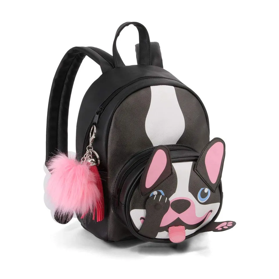 oh-my-pop-bulldog-shy-sac-dos-28-cm-noir-8-l image 1