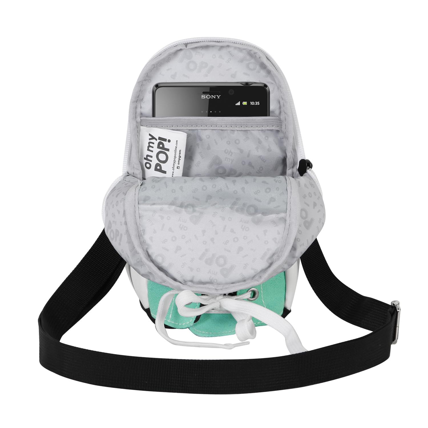 oh-my-pop-sneakers-mint-sac-bandouli-re-turquoise image 4