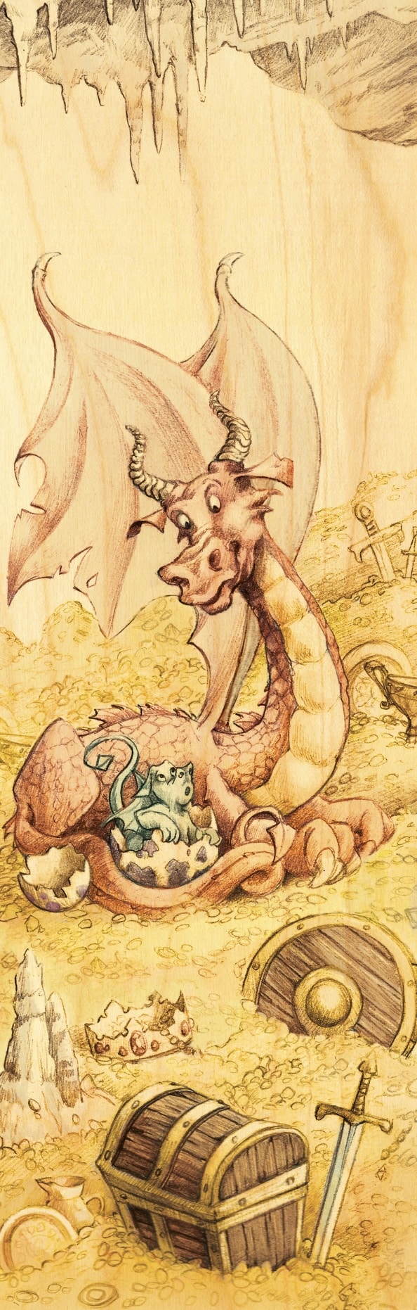 hironwoods-marque-pages-dragon-heidsieck-marque-page-bois image 1