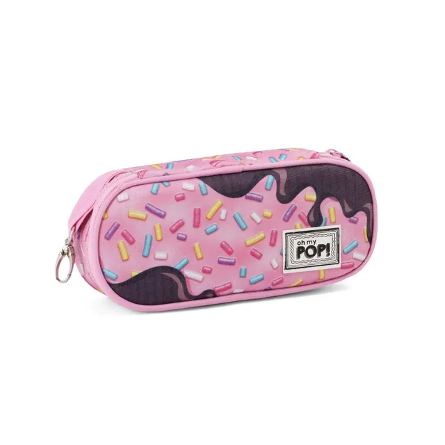 oh-my-pop-sprinkles-trousse-crayons-rose-10x21-cm image 1