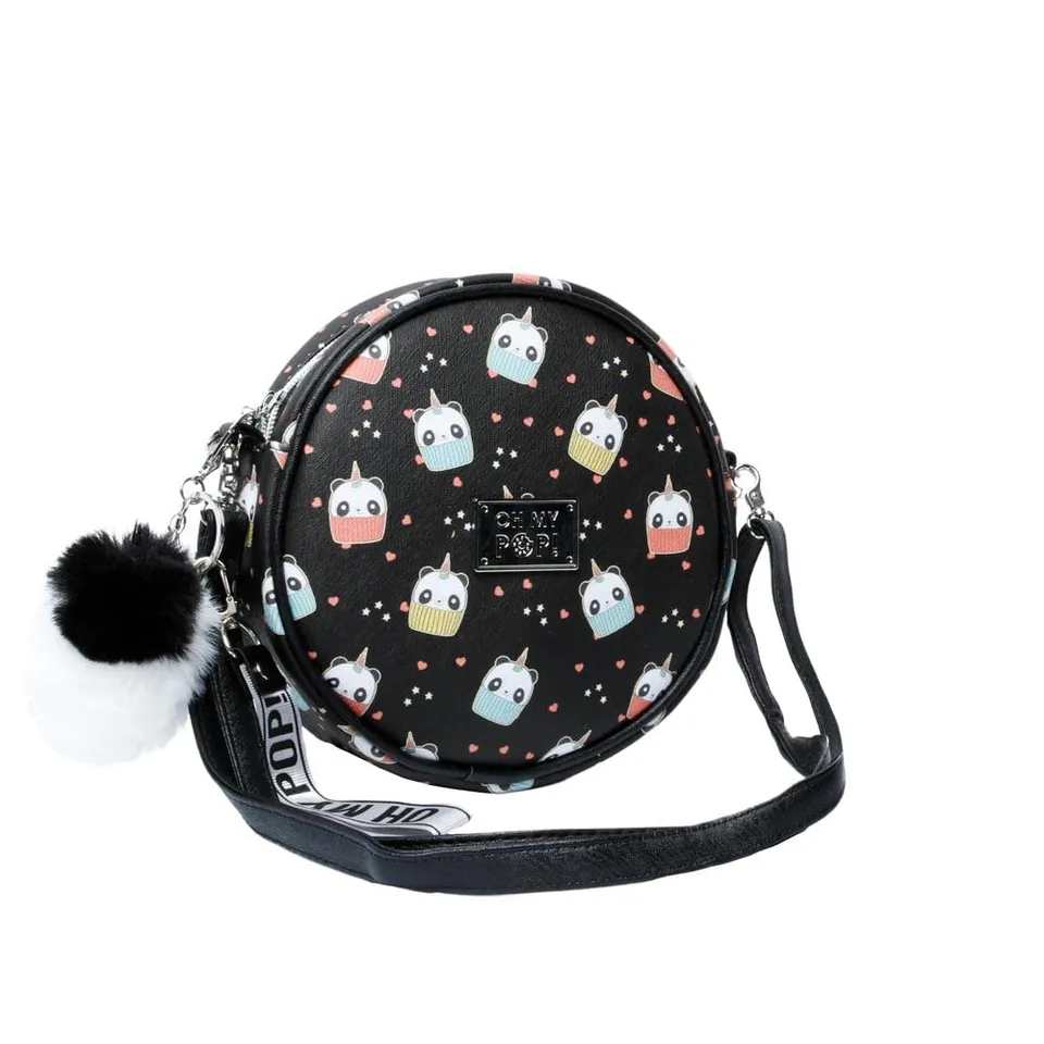 oh-my-pop-bags-pandicorn-sac-bandouli-re-rond-noir image 1