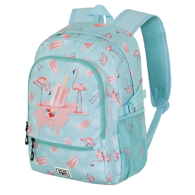oh-my-pop-ice-flamingo-fight-fan-2-2-sac-dos-turquoise-24l image 1