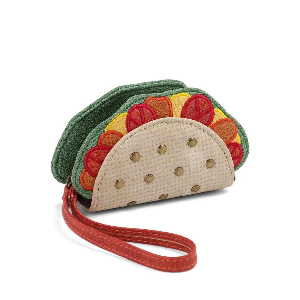 oh-my-pop-taco-porte-monnaie-beige-12-cm image 1