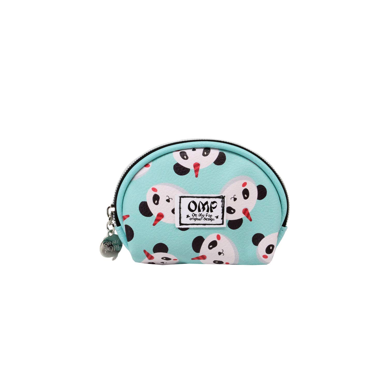oh-my-pop-coin-purses-ovale-porte-monnaie-turquoise-zipp image 2