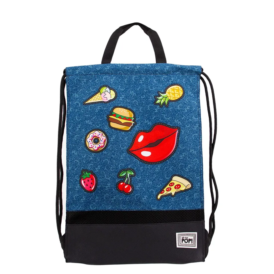 oh-my-pop-patches-sac-cordon-storm-bleu-fonc image 1