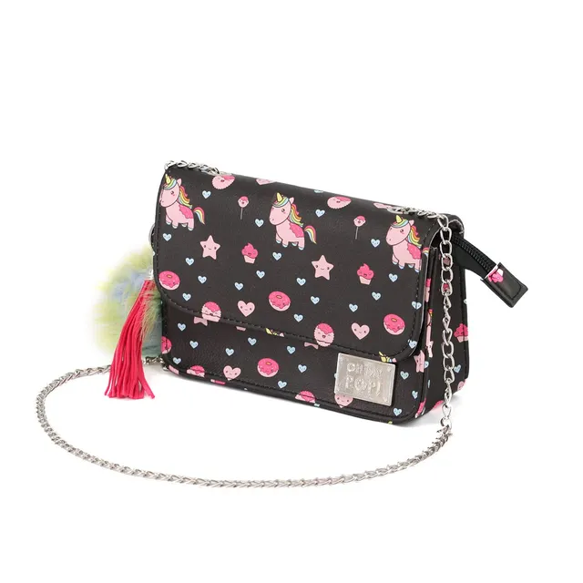 oh-my-pop-flaminpop-porte-monnaie-noir-16-cm image 1