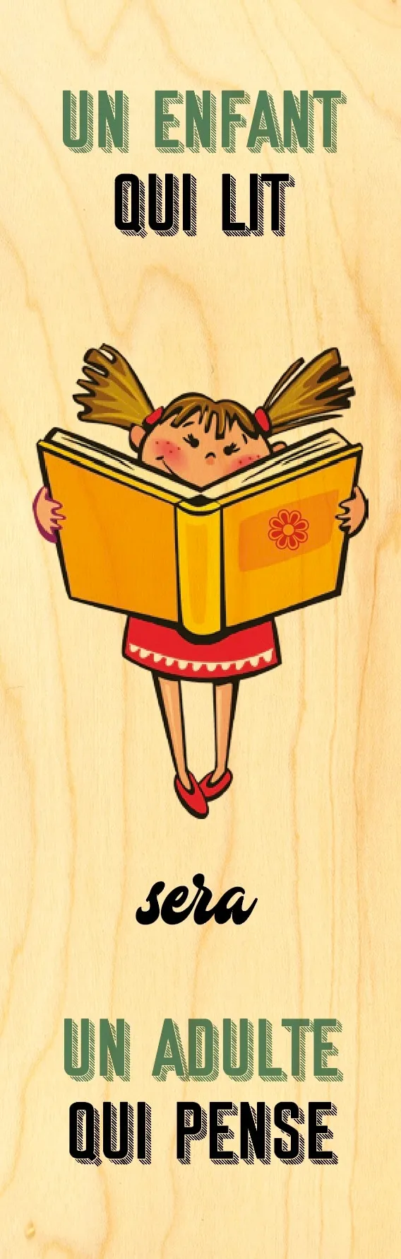 hironwoods-enfant-qui-lit-marque-page-bois-enfant image 1