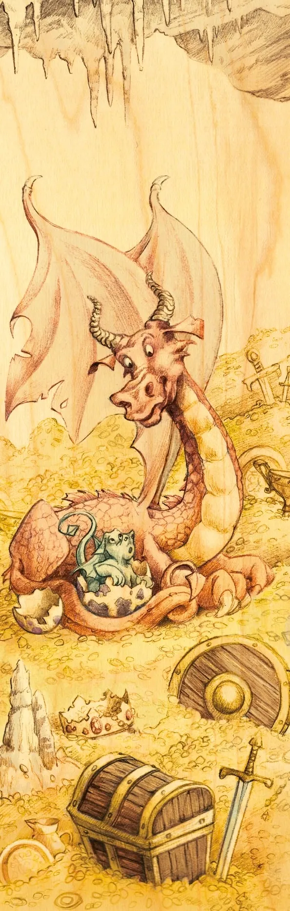 hironwoods-marque-pages-dragon-heidsieck-marque-page-bois image 1