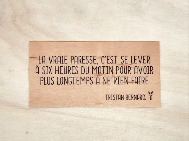 hylarion-cartes-la-vraie-paresse-carte-bois-humour image 1