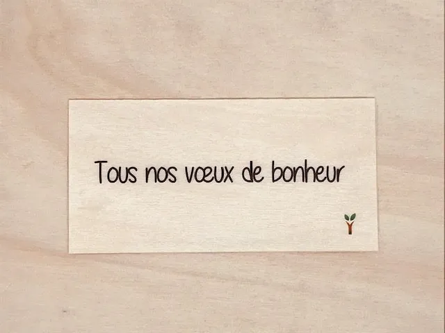 hylarion-cartes-tous-nos-voeux-de-bonheur-carte-bois-10x5-cm image 1