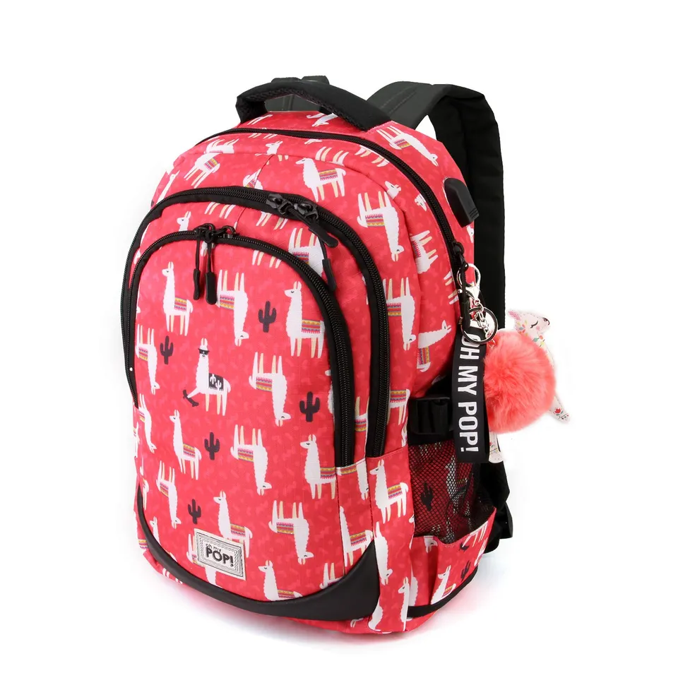 oh-my-pop-cuzco-sac-dos-44cm-21l-multicolore-usb image 1