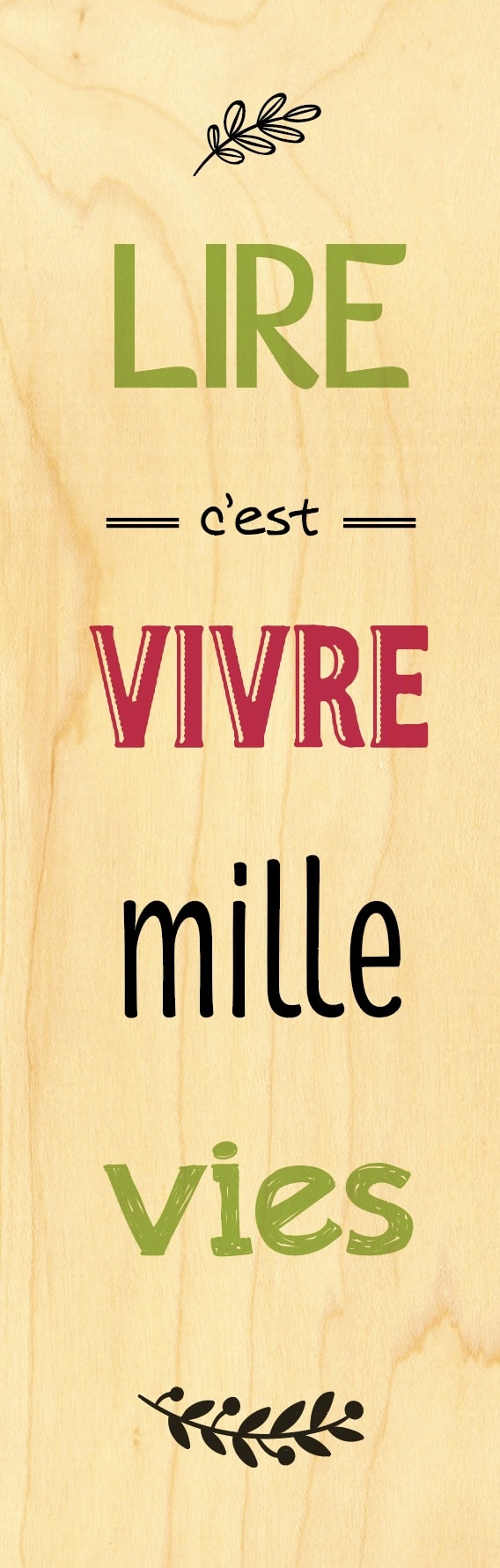 hironwoods-lire-1000-vies-marque-page-bois image 1